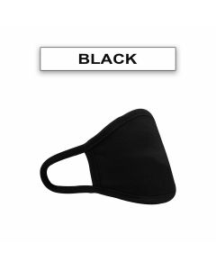Pack Of 100 Adult Black Cotton Face Mask