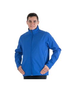 Men's core soft shell jacket with zipper pockets