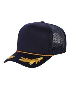 Captain Sponge Foam Trucker Hat Blank Mesh Cap